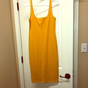 Bodycon mango yellow dress